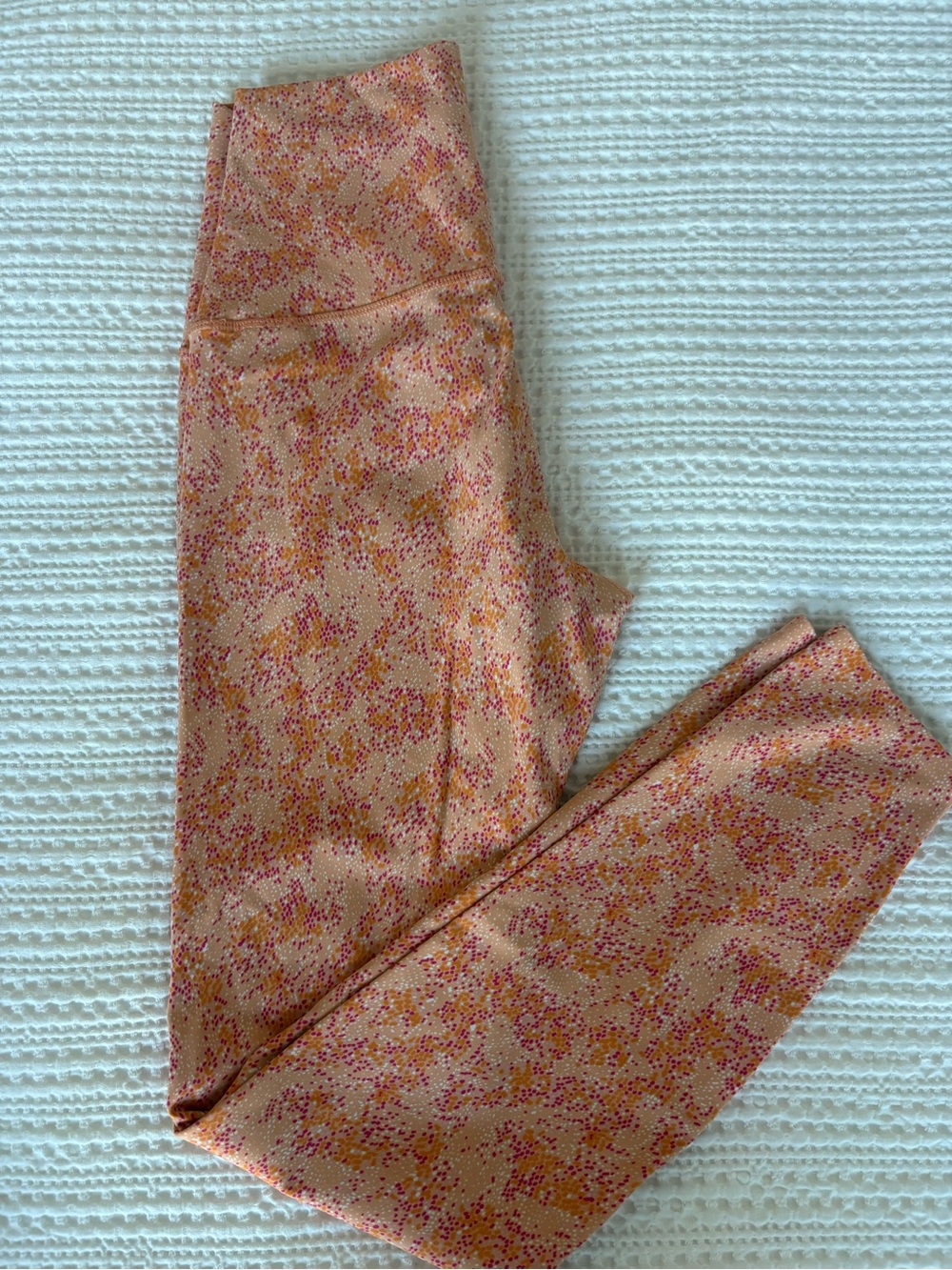 Women Orange Print Tavi Leggings